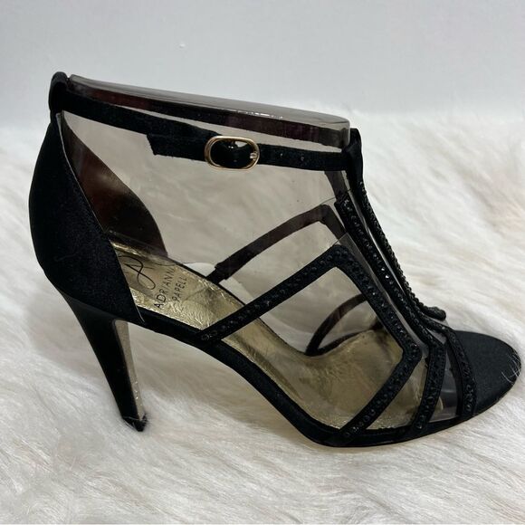 NIB Adrianna Papell Emilia Strappy Crystal Studded Heels -- 7.5M - Picture 5 of 12